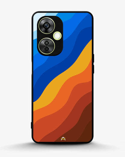 Blue & Orange Wave Pattern Phone Case - Abstract Cover for iPhone, Samsung, Pixel, OnePlus & Vivo