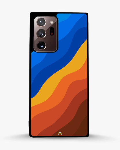 Blue & Orange Wave Pattern Phone Case - Abstract Cover for iPhone, Samsung, Pixel, OnePlus & Vivo