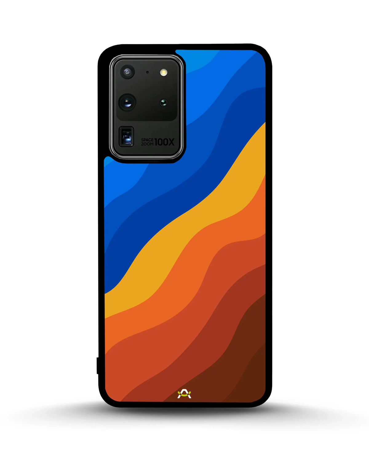 Blue & Orange Wave Pattern Phone Case - Abstract Cover for iPhone, Samsung, Pixel, OnePlus & Vivo