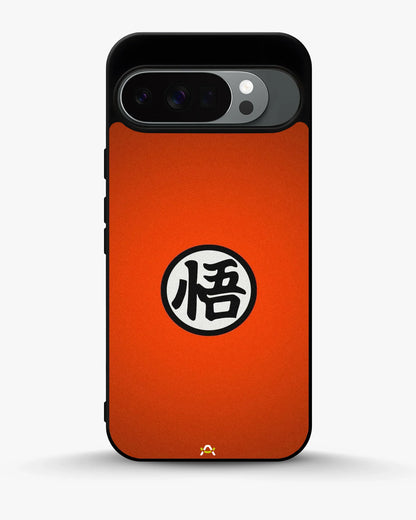 Bold Kanji Circle Phone Case - Minimal Orange Symbol Print for iPhone, Samsung, Pixel, OnePlus & Vivo