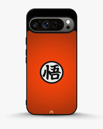 Bold Kanji Circle Phone Case - Minimal Orange Symbol Print for iPhone, Samsung, Pixel, OnePlus & Vivo
