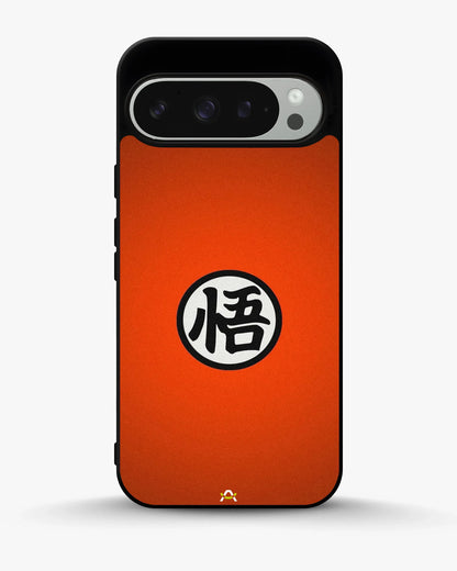 Bold Kanji Circle Phone Case - Minimal Orange Symbol Print for iPhone, Samsung, Pixel, OnePlus & Vivo