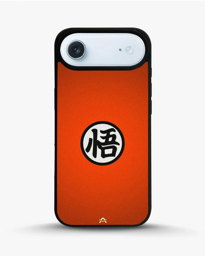 Bold Kanji Circle Phone Case - Minimal Orange Symbol Print for iPhone, Samsung, Pixel, OnePlus & Vivo