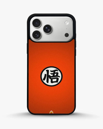Bold Kanji Circle Phone Case - Minimal Orange Symbol Print for iPhone, Samsung, Pixel, OnePlus & Vivo