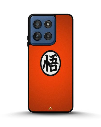 Bold Kanji Circle Phone Case - Minimal Orange Symbol Print for iPhone, Samsung, Pixel, OnePlus & Vivo