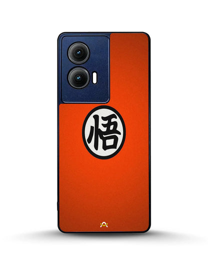 Bold Kanji Circle Phone Case - Minimal Orange Symbol Print for iPhone, Samsung, Pixel, OnePlus & Vivo