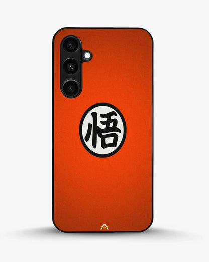 Bold Kanji Circle Phone Case - Minimal Orange Symbol Print for iPhone, Samsung, Pixel, OnePlus & Vivo