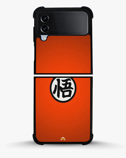 Bold Kanji Circle Phone Case - Minimal Orange Symbol Print for iPhone, Samsung, Pixel, OnePlus & Vivo