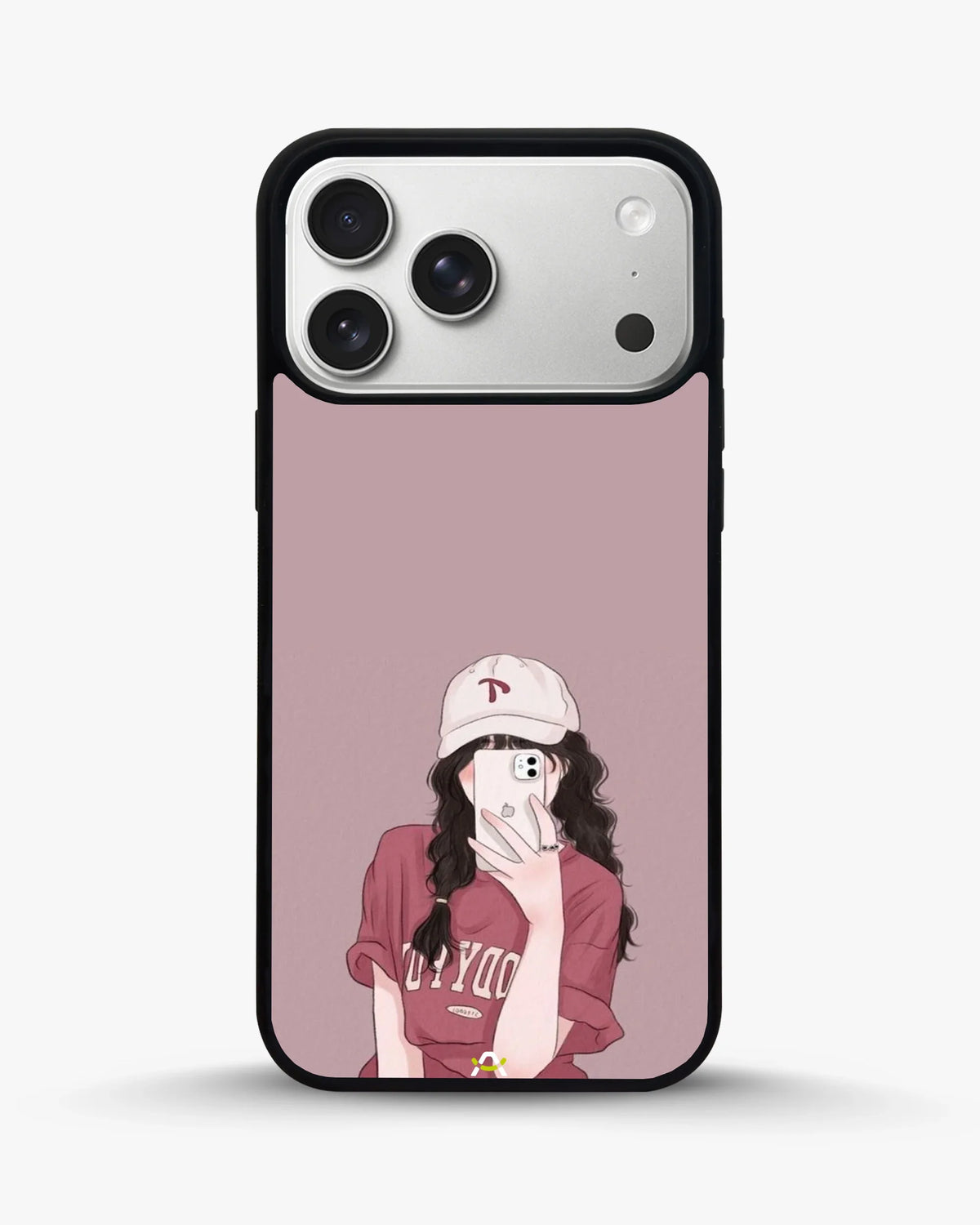 Burgundy Hair Girl Phone Case - Artistic Portrait Print for iPhone, Samsung, Pixel, OnePlus & Vivo
