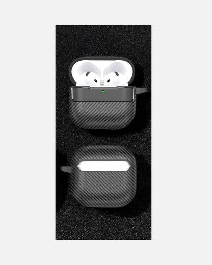 Carbon Texture Case – Rugged Protection with Stylish Design - AirPods 4 – Black