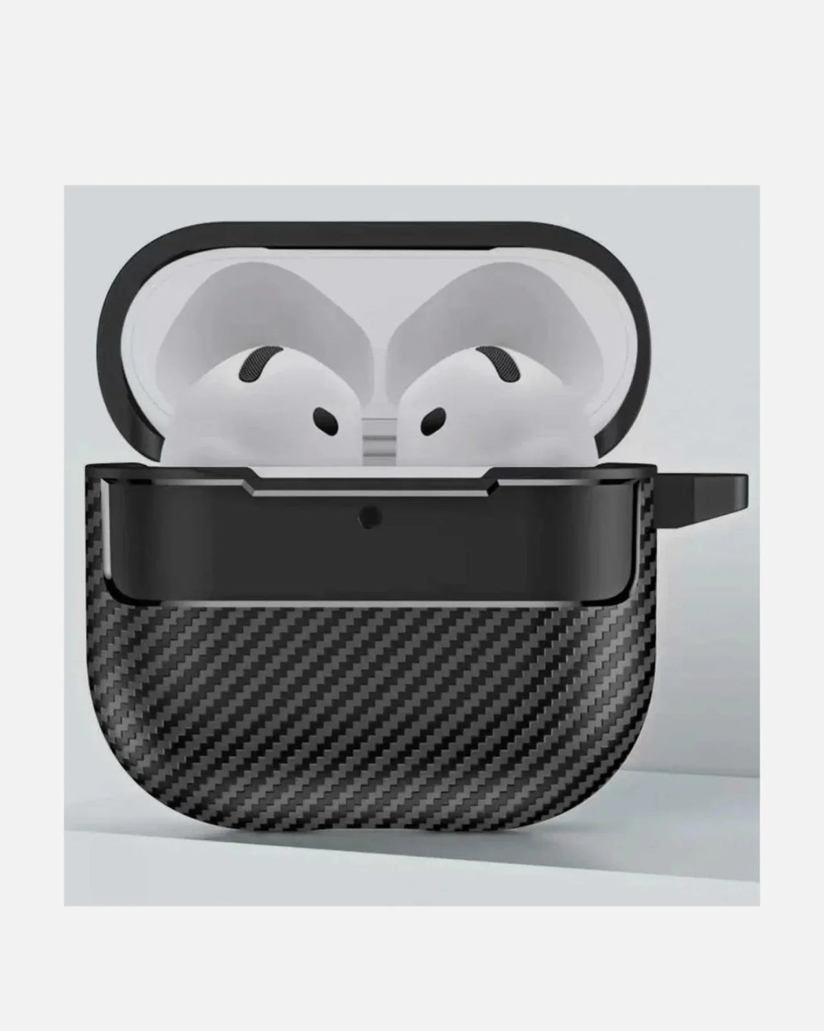 Carbon Texture Case – Rugged Protection with Stylish Design - AirPods 4 – Black
