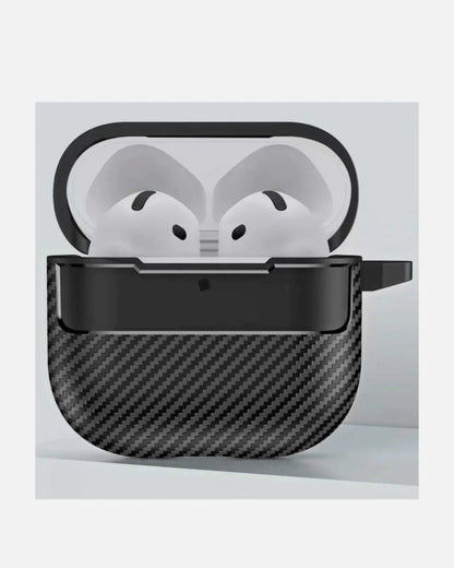 Carbon Texture Case – Rugged Protection with Stylish Design - AirPods 4 – Black