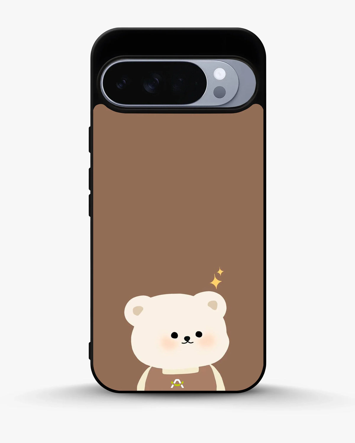 Cartoon Bear Phone Case - Cute Brown Bear Print for iPhone, Samsung, Pixel, OnePlus & Vivo