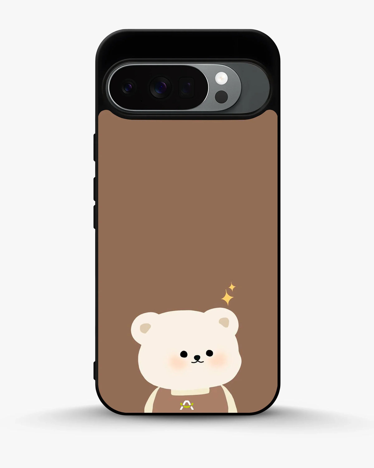 Cartoon Bear Phone Case - Cute Brown Bear Print for iPhone, Samsung, Pixel, OnePlus & Vivo