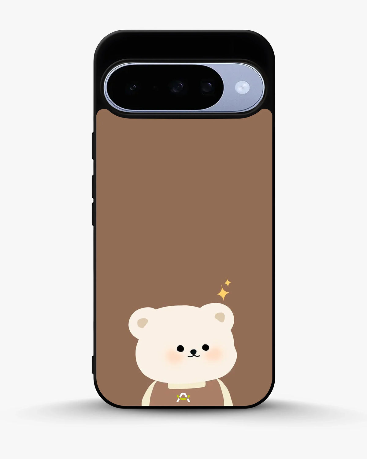 Cartoon Bear Phone Case - Cute Brown Bear Print for iPhone, Samsung, Pixel, OnePlus & Vivo
