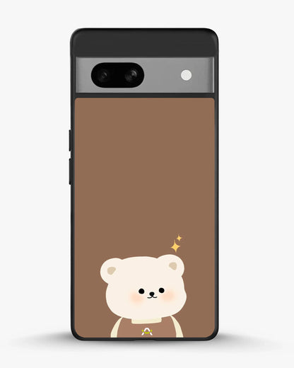 Cartoon Bear Phone Case - Cute Brown Bear Print for iPhone, Samsung, Pixel, OnePlus & Vivo