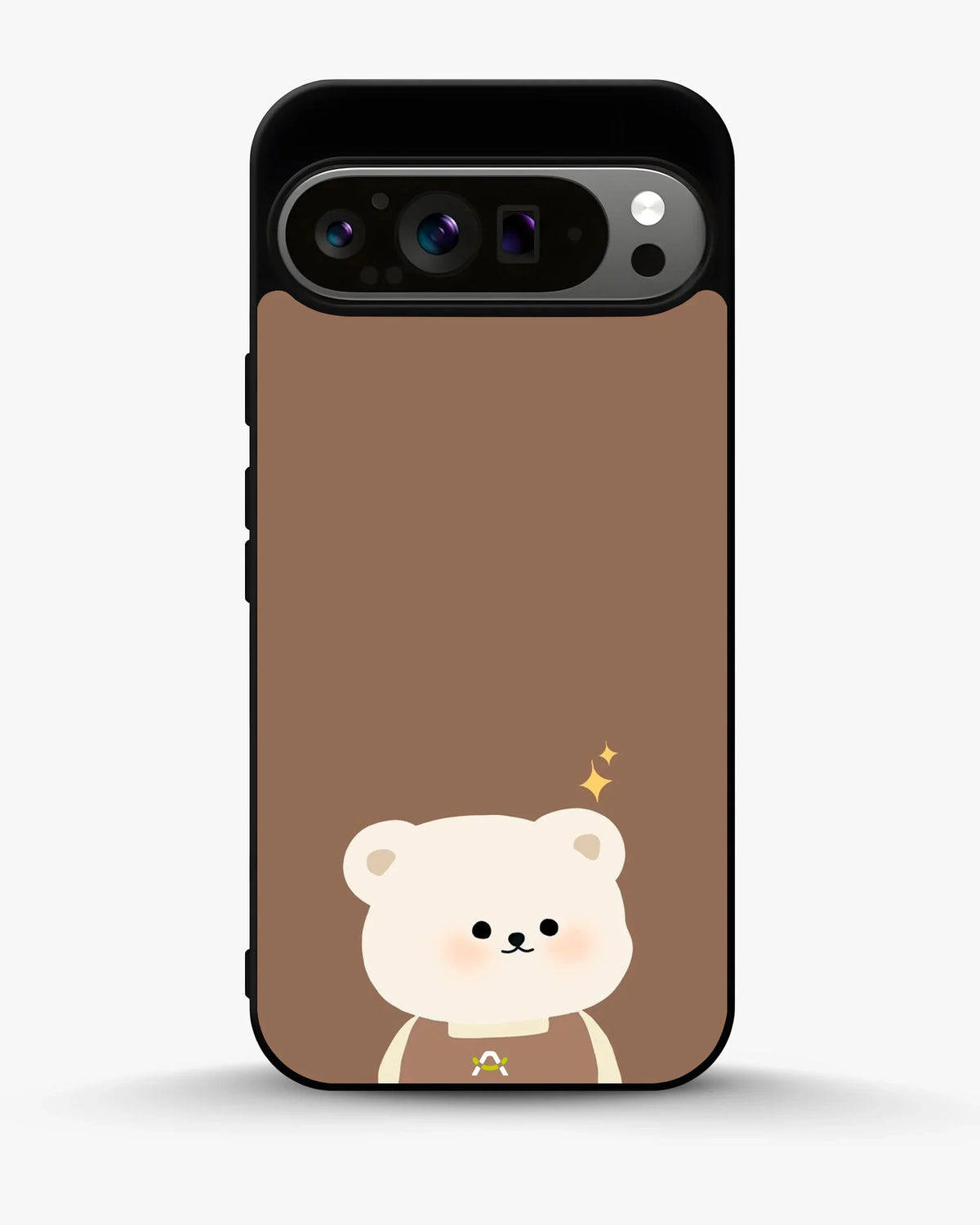 Cartoon Bear Phone Case - Cute Brown Bear Print for iPhone, Samsung, Pixel, OnePlus & Vivo