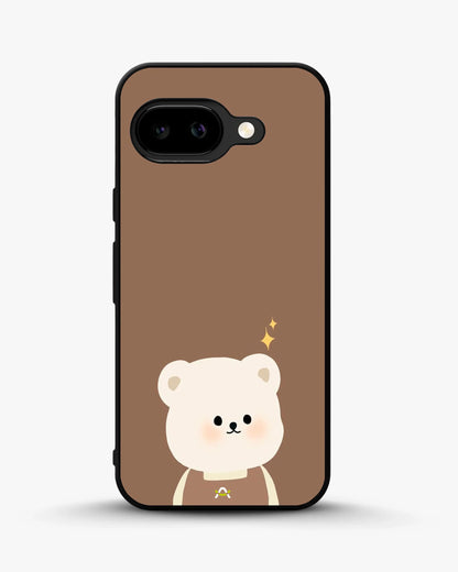 Cartoon Bear Phone Case - Cute Brown Bear Print for iPhone, Samsung, Pixel, OnePlus & Vivo