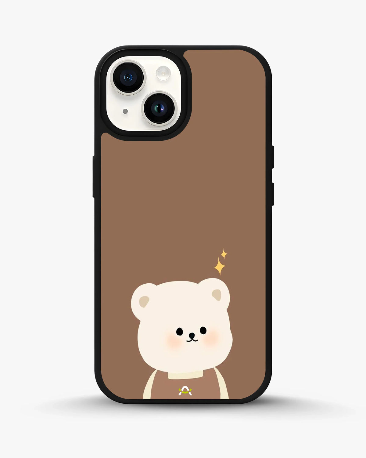Cartoon Bear Phone Case - Cute Brown Bear Print for iPhone, Samsung, Pixel, OnePlus & Vivo