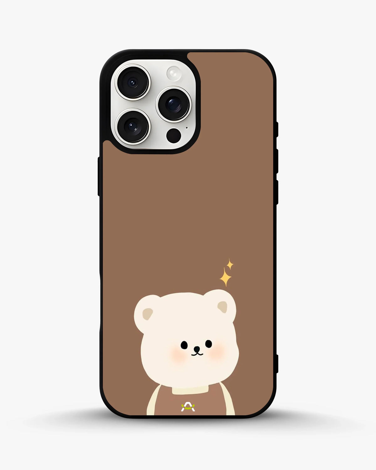 Cartoon Bear Phone Case - Cute Brown Bear Print for iPhone, Samsung, Pixel, OnePlus & Vivo