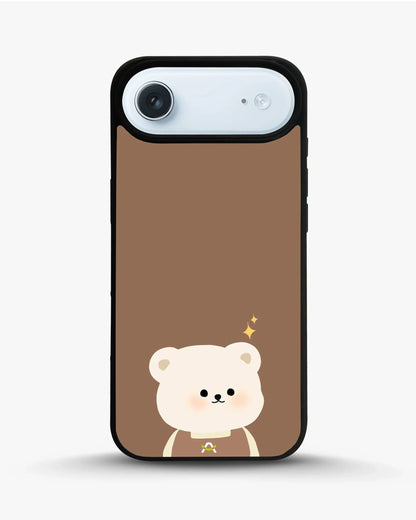 Cartoon Bear Phone Case - Cute Brown Bear Print for iPhone, Samsung, Pixel, OnePlus & Vivo