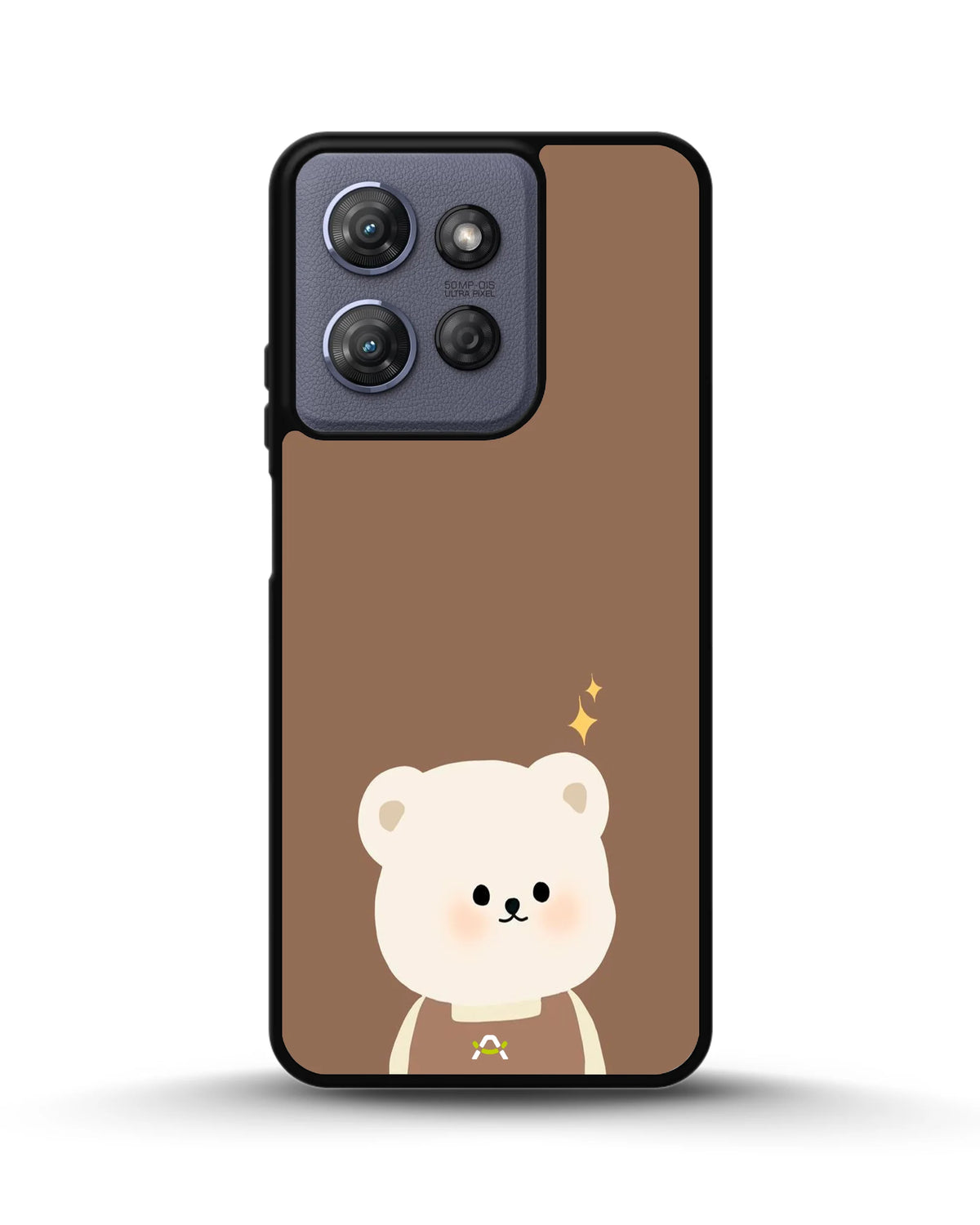 Cartoon Bear Phone Case - Cute Brown Bear Print for iPhone, Samsung, Pixel, OnePlus & Vivo
