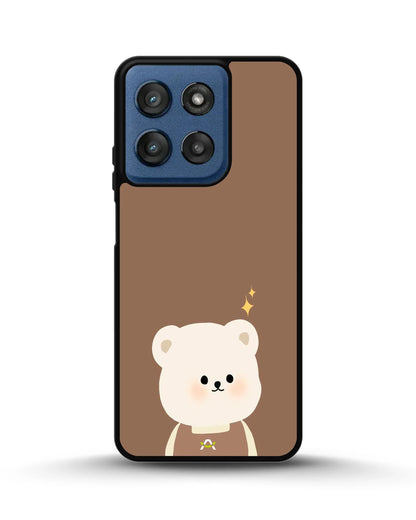 Cartoon Bear Phone Case - Cute Brown Bear Print for iPhone, Samsung, Pixel, OnePlus & Vivo