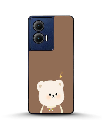 Cartoon Bear Phone Case - Cute Brown Bear Print for iPhone, Samsung, Pixel, OnePlus & Vivo
