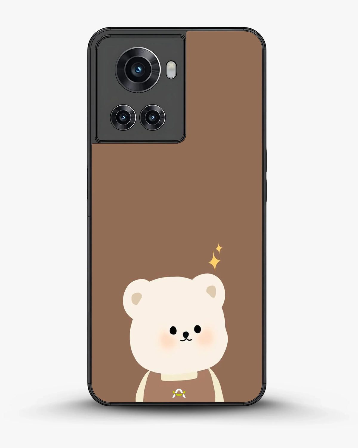 Cartoon Bear Phone Case - Cute Brown Bear Print for iPhone, Samsung, Pixel, OnePlus & Vivo