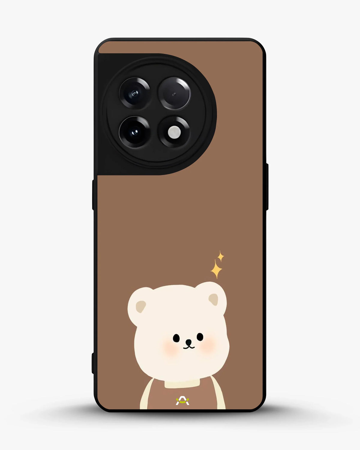 Cartoon Bear Phone Case - Cute Brown Bear Print for iPhone, Samsung, Pixel, OnePlus & Vivo
