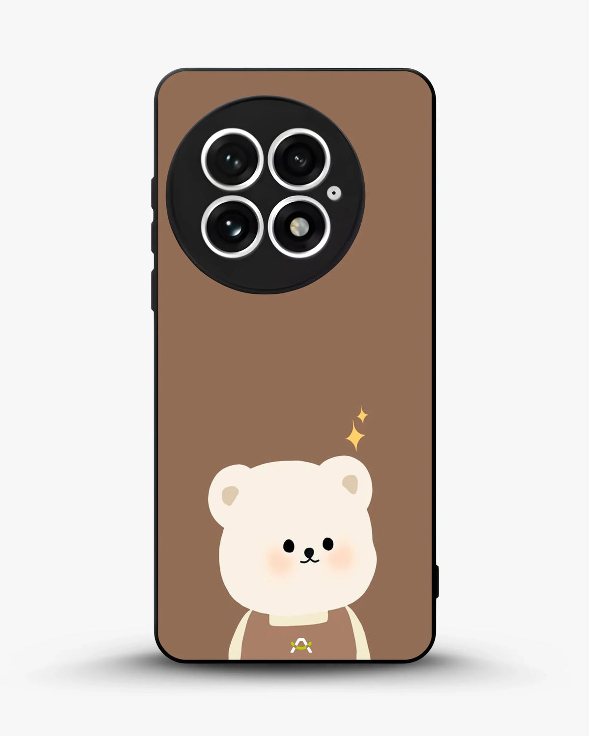 Cartoon Bear Phone Case - Cute Brown Bear Print for iPhone, Samsung, Pixel, OnePlus & Vivo