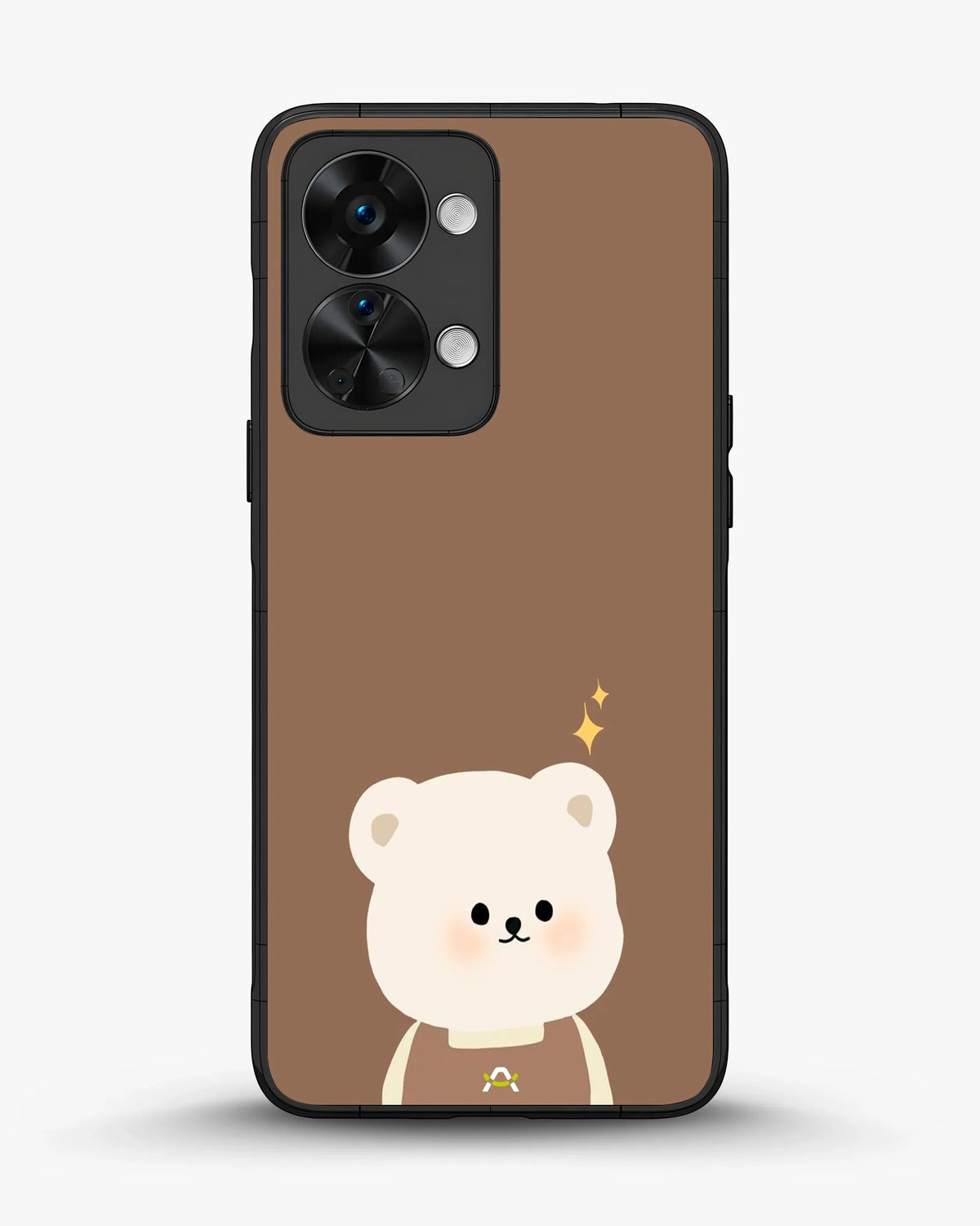 Cartoon Bear Phone Case - Cute Brown Bear Print for iPhone, Samsung, Pixel, OnePlus & Vivo