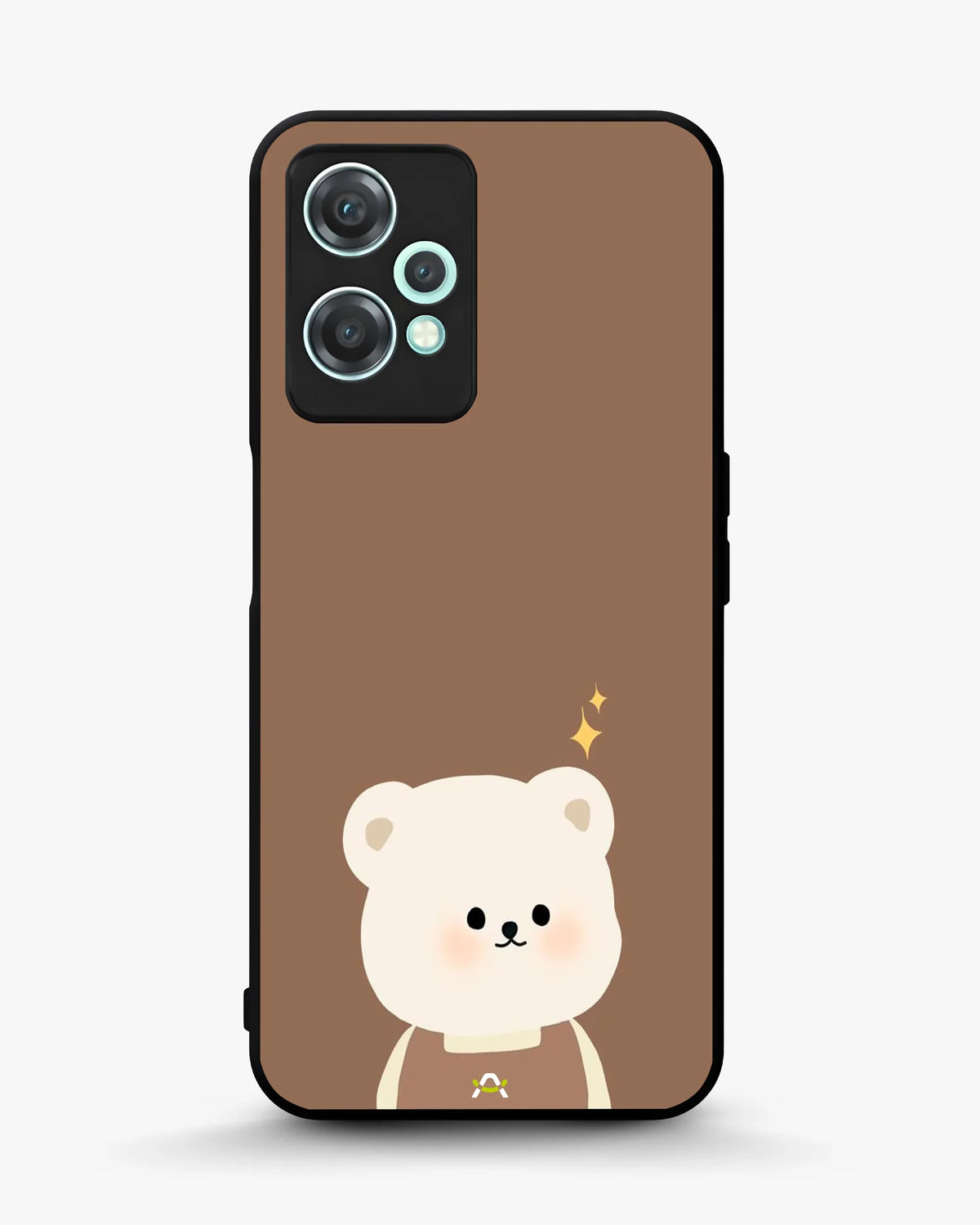 Cartoon Bear Phone Case - Cute Brown Bear Print for iPhone, Samsung, Pixel, OnePlus & Vivo