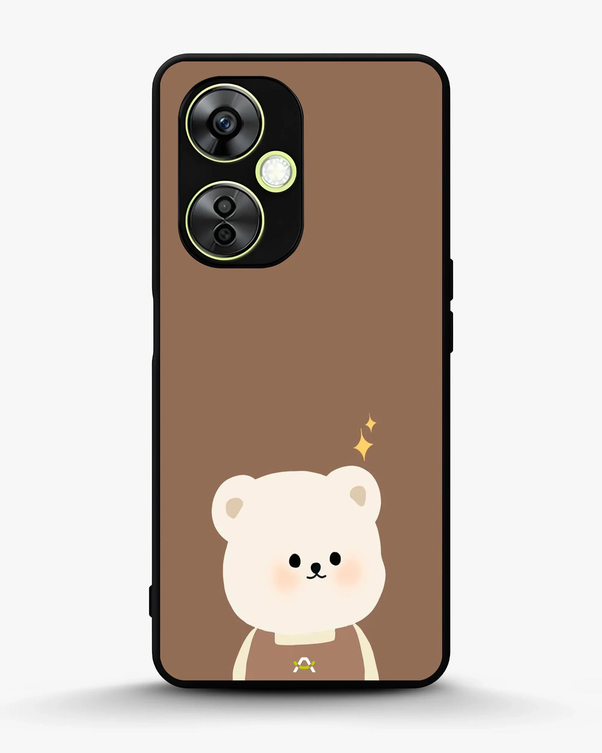 Cartoon Bear Phone Case - Cute Brown Bear Print for iPhone, Samsung, Pixel, OnePlus & Vivo