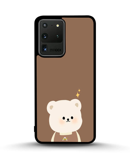 Cartoon Bear Phone Case - Cute Brown Bear Print for iPhone, Samsung, Pixel, OnePlus & Vivo