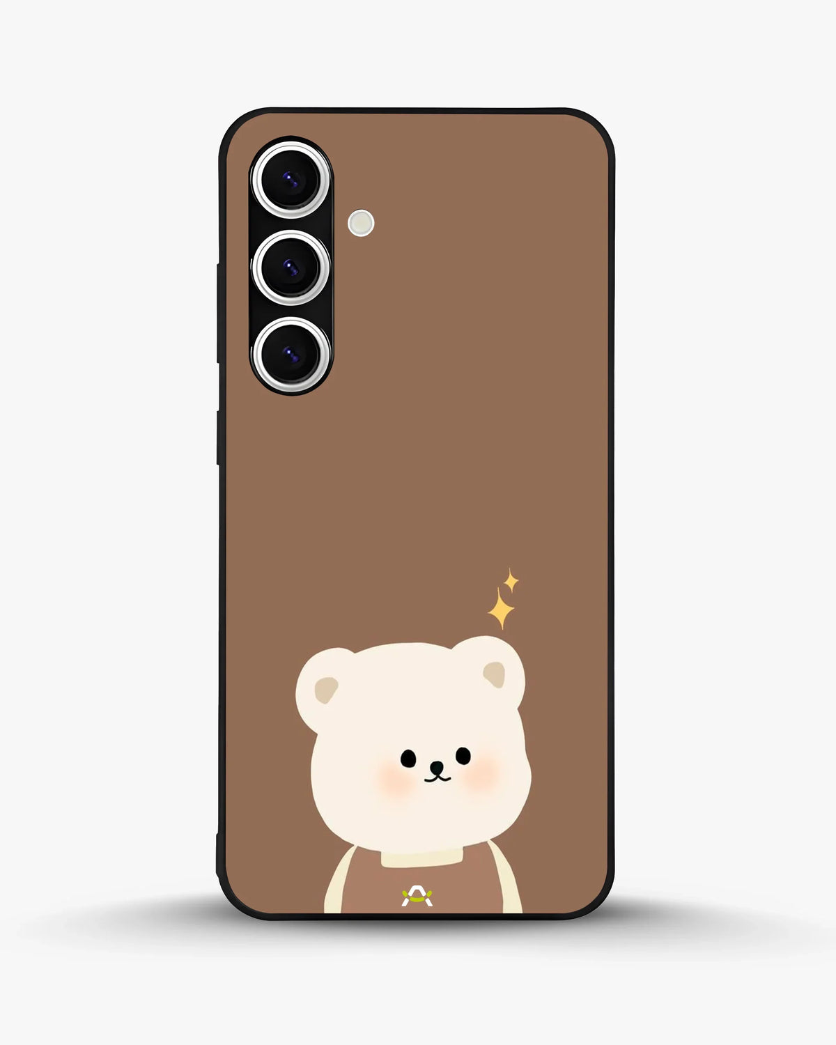 Cartoon Bear Phone Case - Cute Brown Bear Print for iPhone, Samsung, Pixel, OnePlus & Vivo