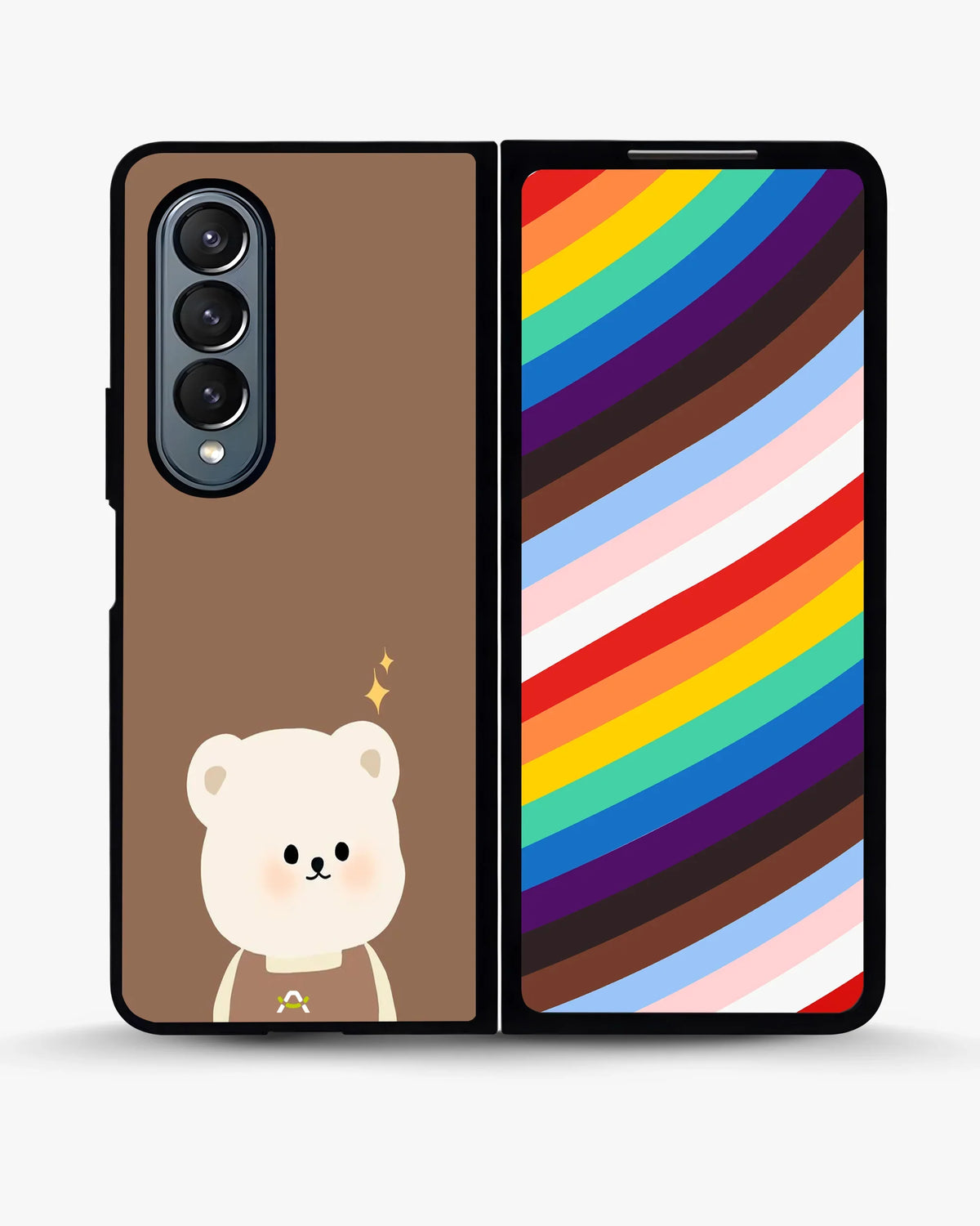 Cartoon Bear Phone Case - Cute Brown Bear Print for iPhone, Samsung, Pixel, OnePlus & Vivo