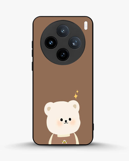 Cartoon Bear Phone Case - Cute Brown Bear Print for iPhone, Samsung, Pixel, OnePlus & Vivo