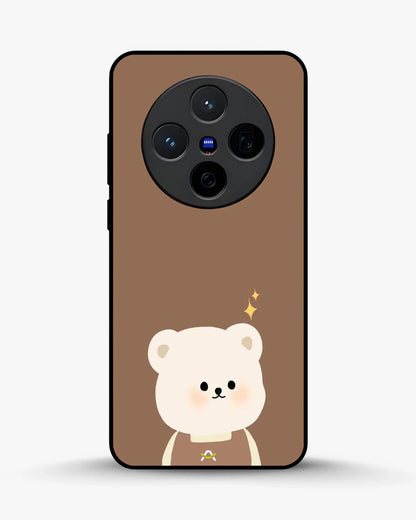 Cartoon Bear Phone Case - Cute Brown Bear Print for iPhone, Samsung, Pixel, OnePlus & Vivo