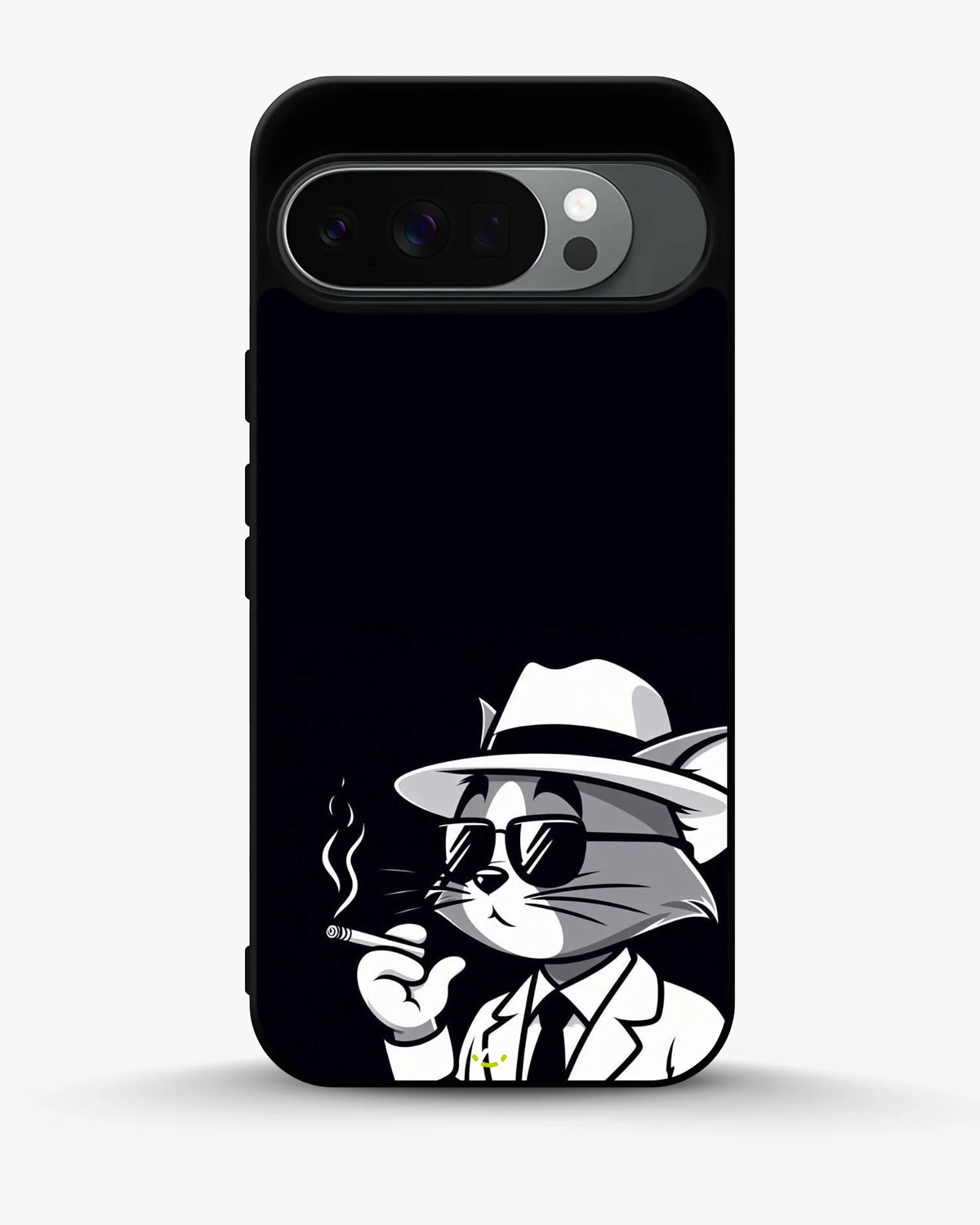 Cat Detective Phone Case - Monochrome Art Print for iPhone, Samsung, Pixel, OnePlus & Vivo