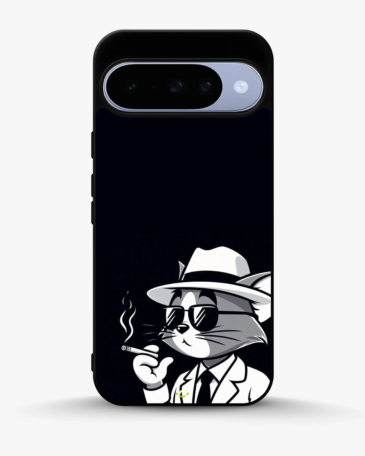 Cat Detective Phone Case - Monochrome Art Print for iPhone, Samsung, Pixel, OnePlus & Vivo