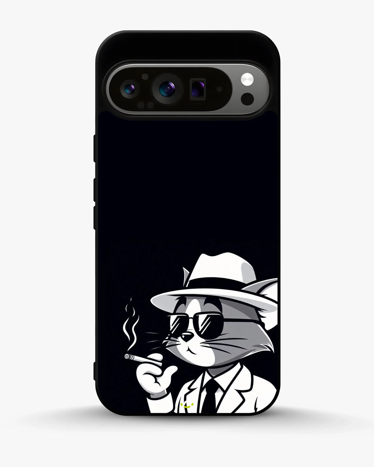 Cat Detective Phone Case - Monochrome Art Print for iPhone, Samsung, Pixel, OnePlus & Vivo