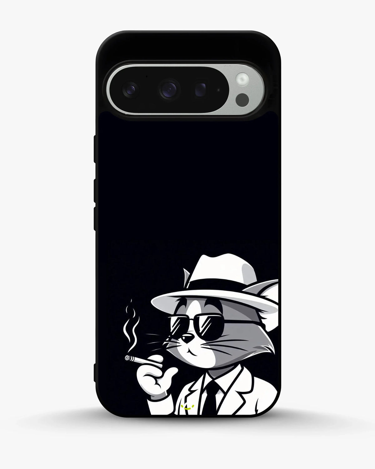 Cat Detective Phone Case - Monochrome Art Print for iPhone, Samsung, Pixel, OnePlus & Vivo