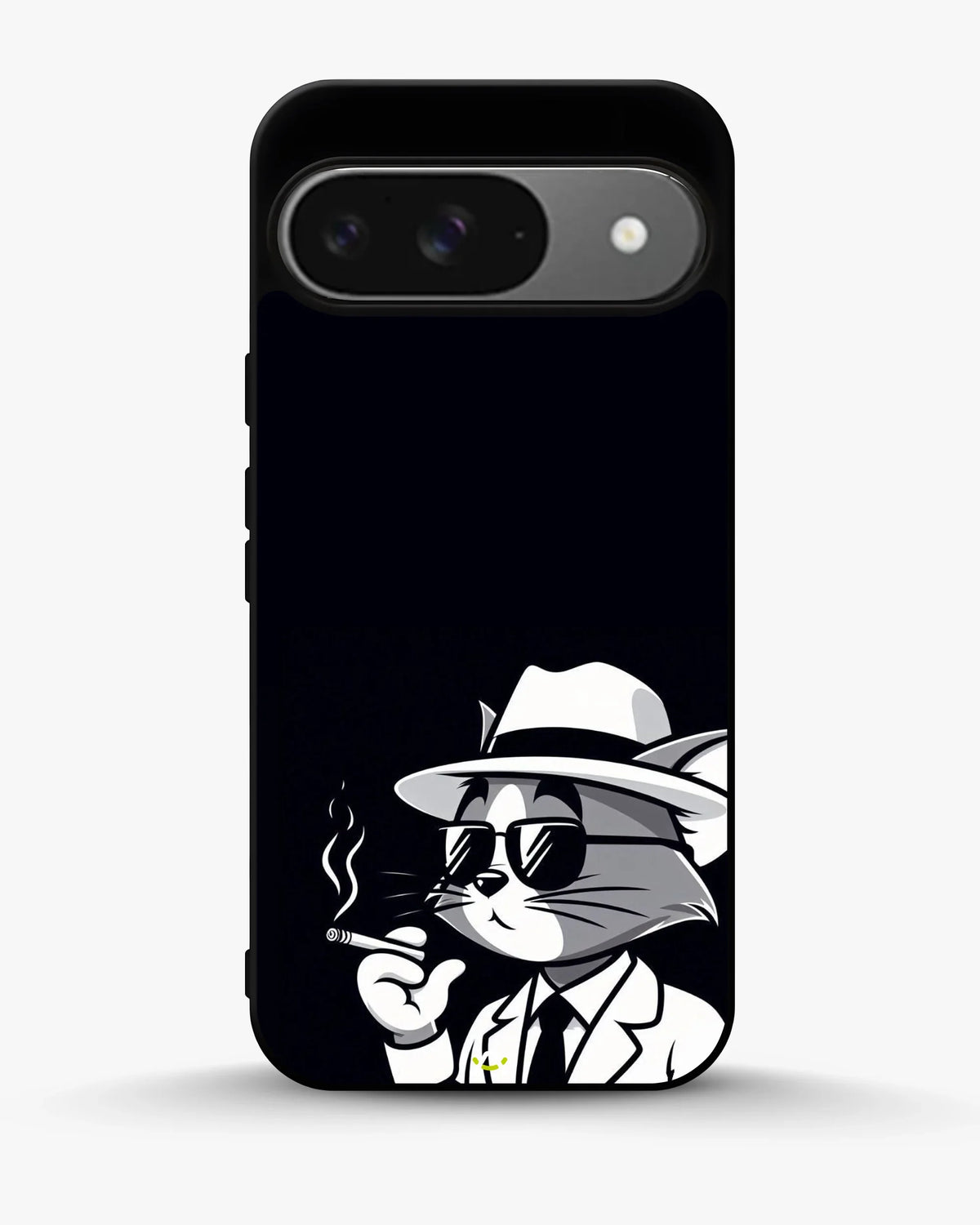 Cat Detective Phone Case - Monochrome Art Print for iPhone, Samsung, Pixel, OnePlus & Vivo