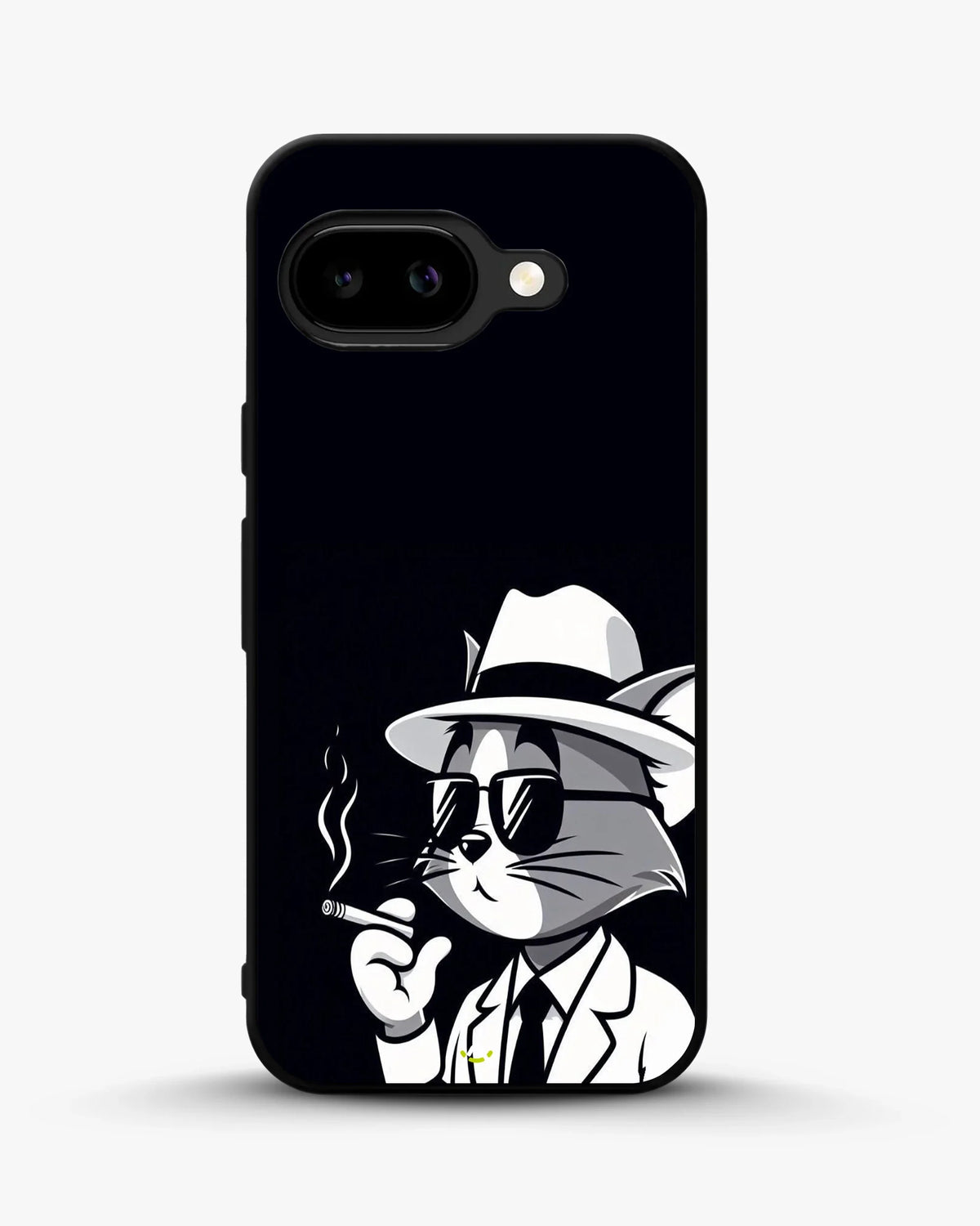 Cat Detective Phone Case - Monochrome Art Print for iPhone, Samsung, Pixel, OnePlus & Vivo