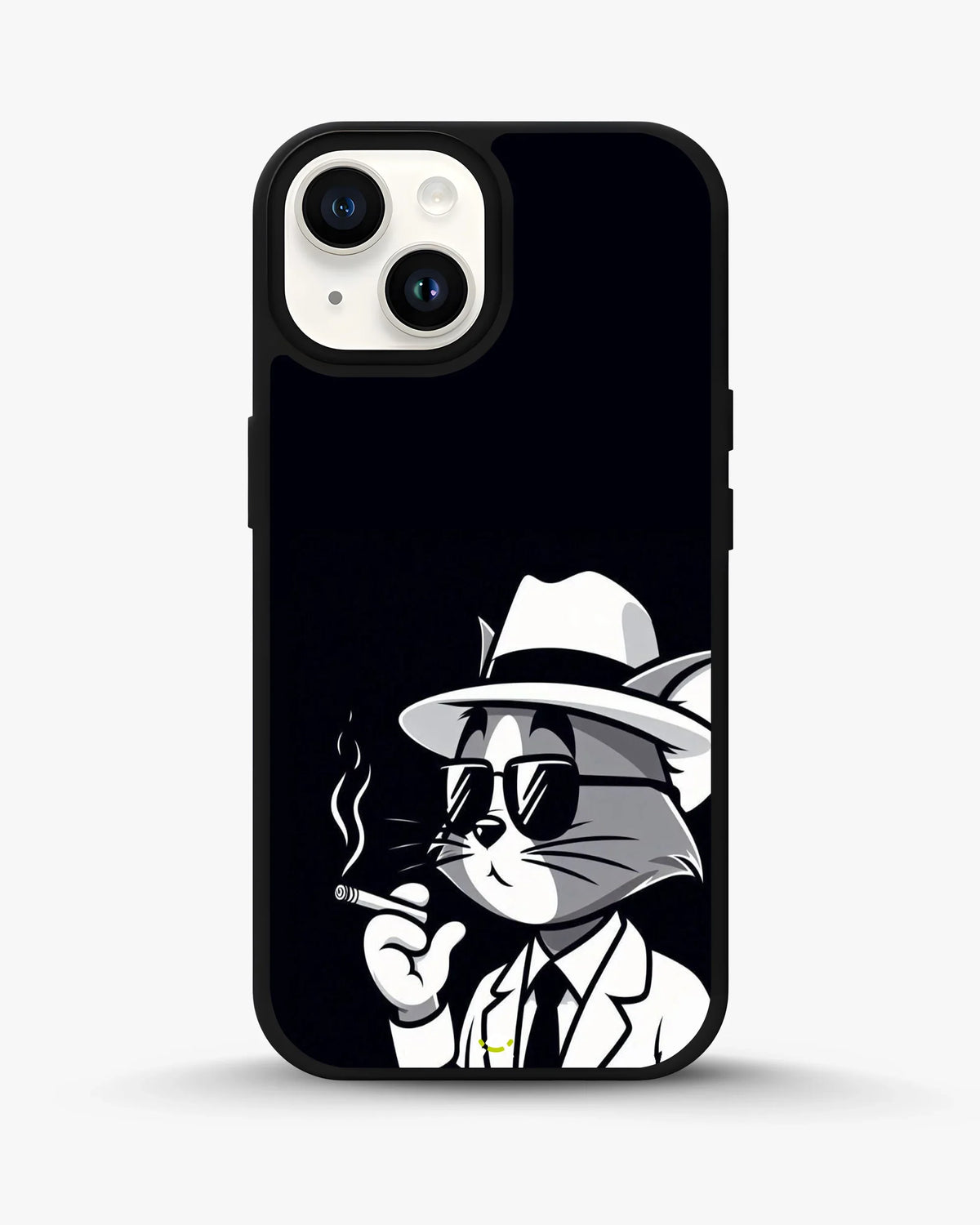 Cat Detective Phone Case - Monochrome Art Print for iPhone, Samsung, Pixel, OnePlus & Vivo