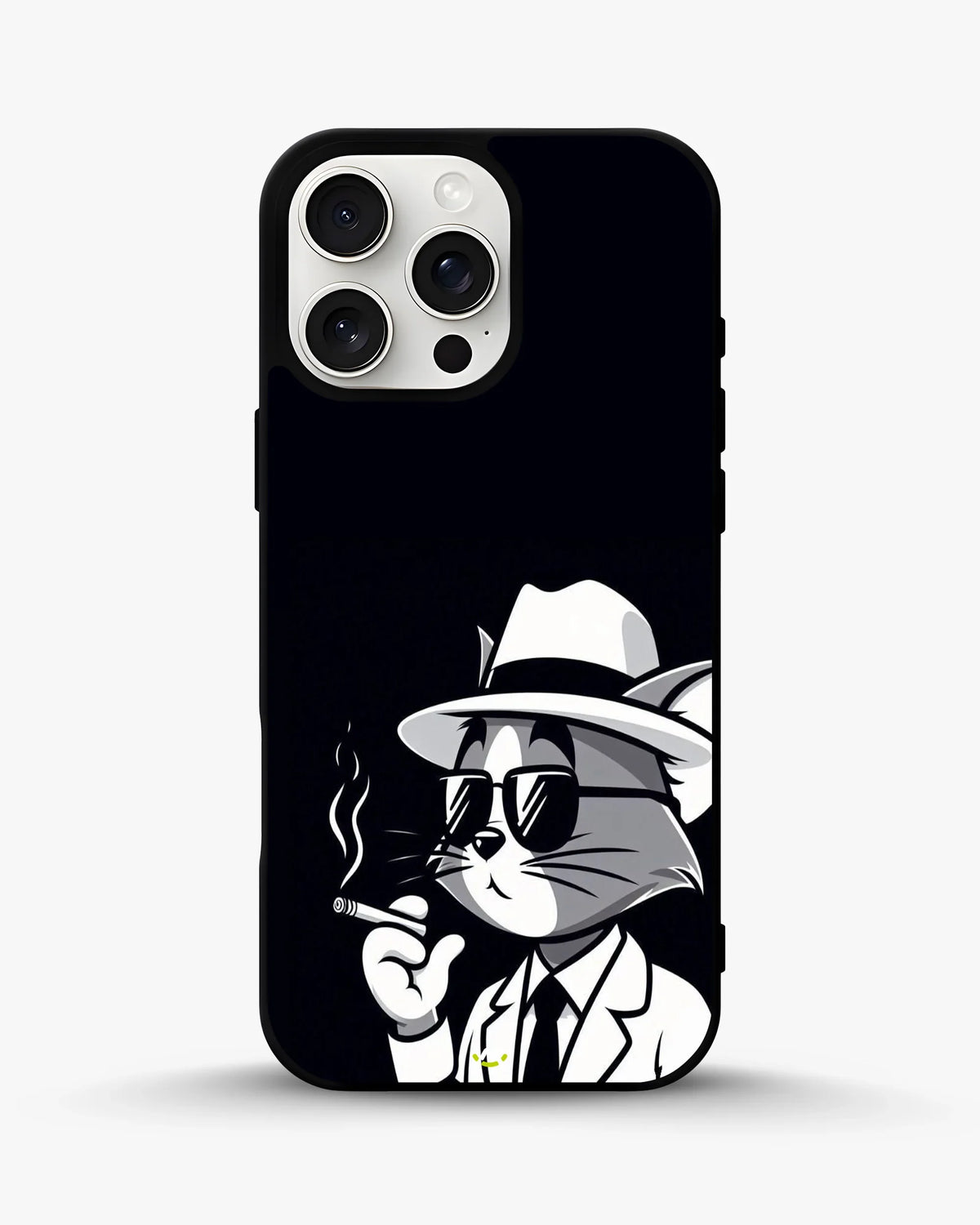 Cat Detective Phone Case - Monochrome Art Print for iPhone, Samsung, Pixel, OnePlus & Vivo
