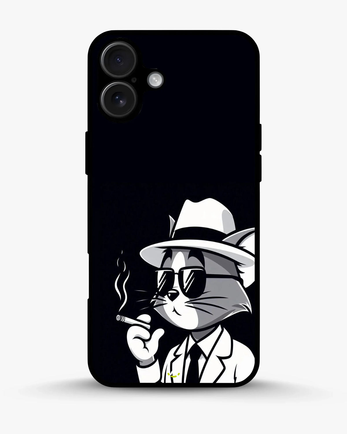 Cat Detective Phone Case - Monochrome Art Print for iPhone, Samsung, Pixel, OnePlus & Vivo