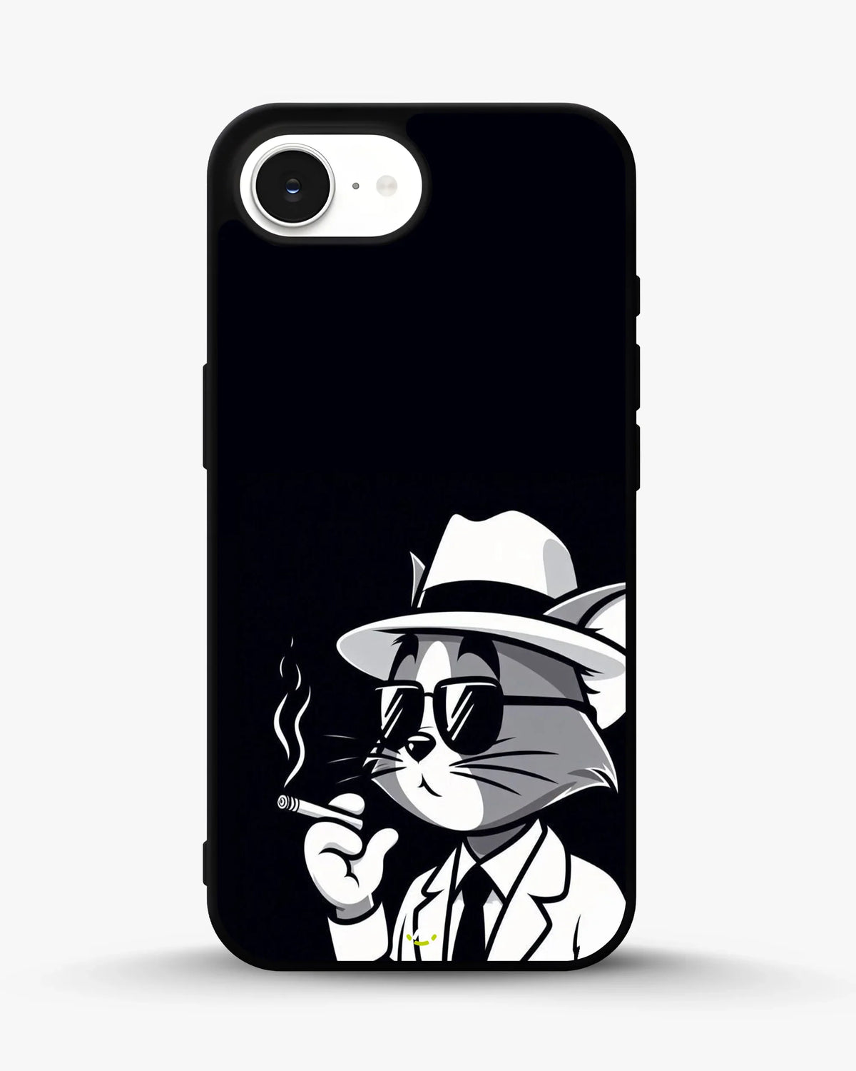 Cat Detective Phone Case - Monochrome Art Print for iPhone, Samsung, Pixel, OnePlus & Vivo