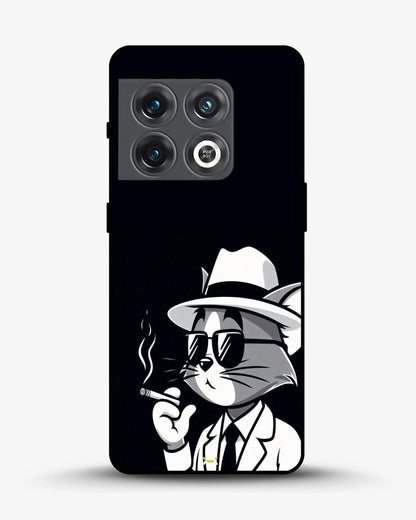 Cat Detective Phone Case - Monochrome Art Print for iPhone, Samsung, Pixel, OnePlus & Vivo